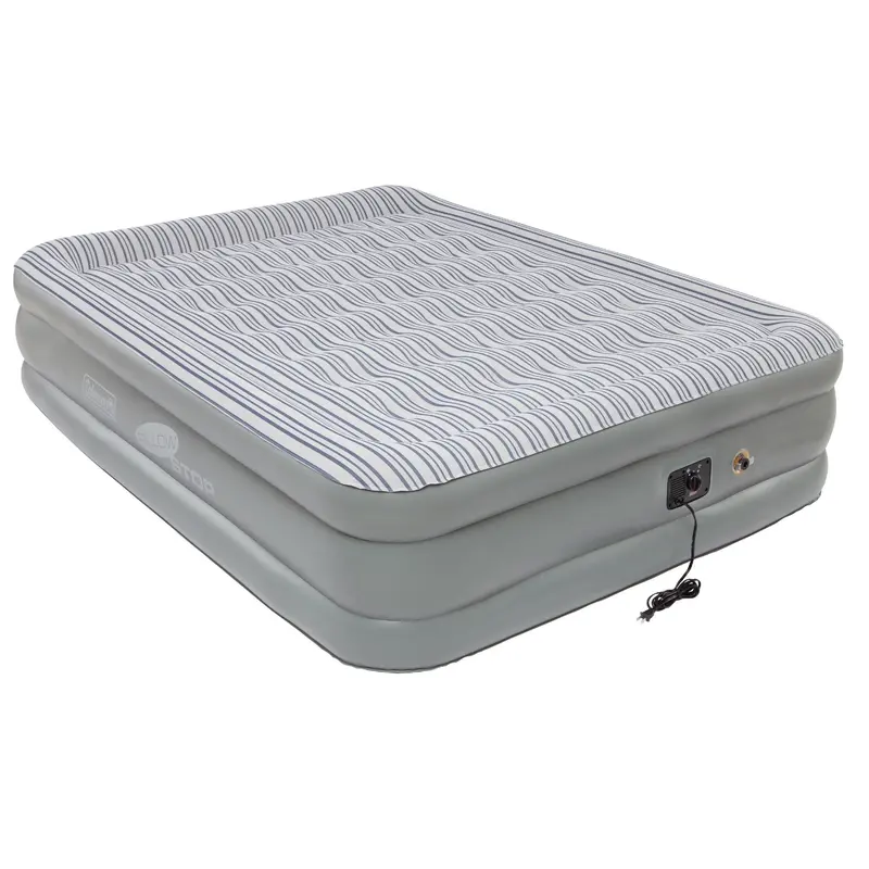 Queen Double-High Elite Air Mattress With Integrated Pump And Pillowtop Support 1