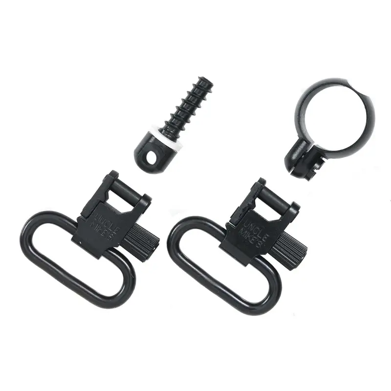 Quick-Disconnect Swivel – 115 Lb Test, 1" Black Carbon Fiber 1