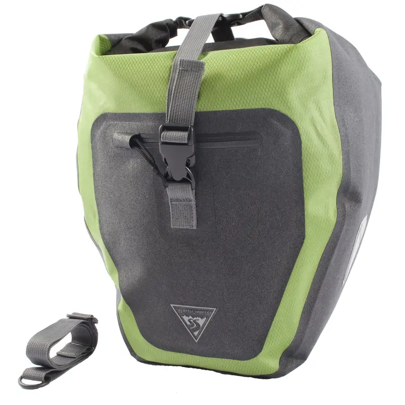 Rain Rider Motorcycle Pannier – Durable Green Design 1