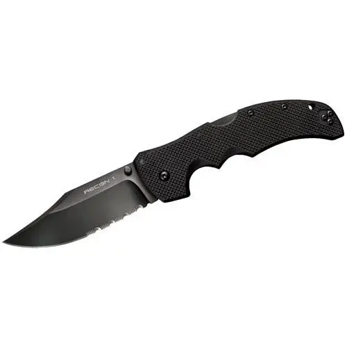Recon 1 Tactical Folder – 50/50 Grind, Cpm-Xhp Steel, Black G10 Handles 1