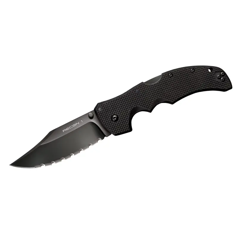 Recon 1 Tactical Folder – Clip-Point Blade, Full Serration, Xhp Steel, G10 Handles 1