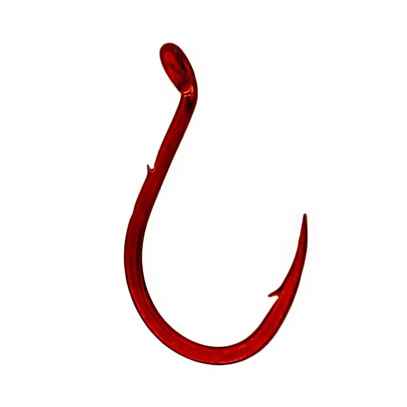 Red Size 10 Single Egg Hook With Barb-On-Shank – Pack Of 10 1