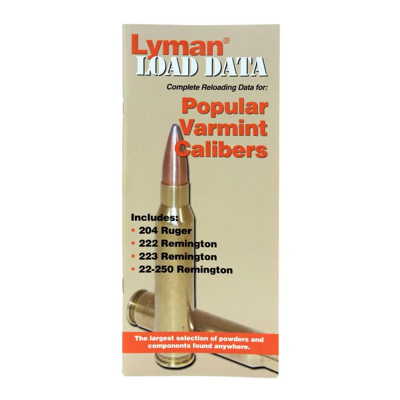 Reloading Data Handbook: .20, .22 Caliber Cartridges 1