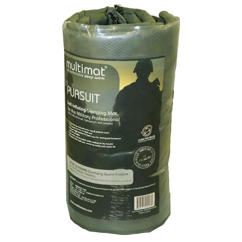Reversible Pursuit Camping Mat – Olive And Black Dual-Surface Layout 1