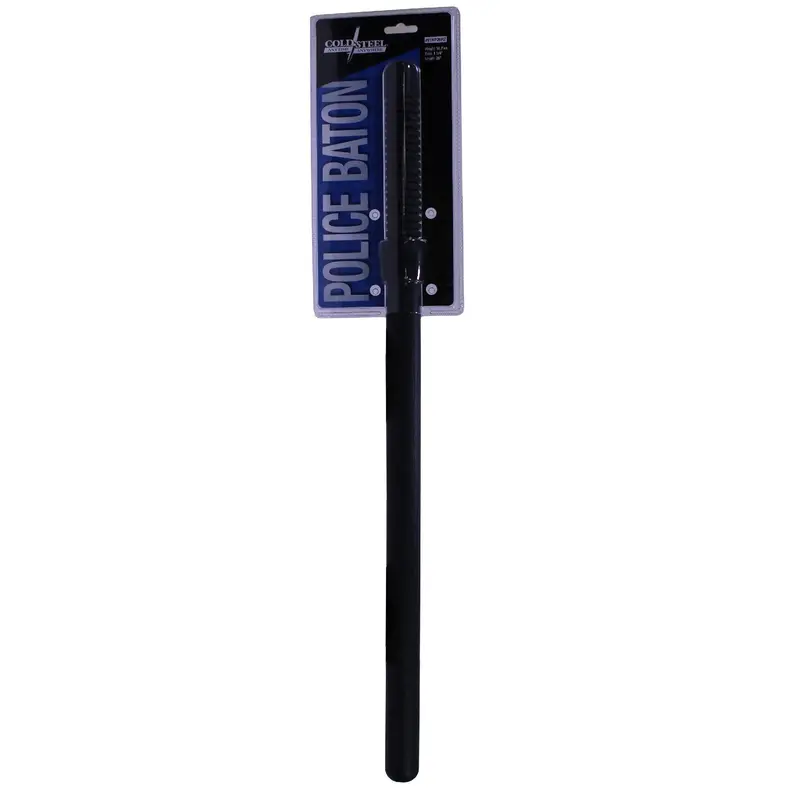 Ribbed Expandable Police Baton — Impact-Resistant Polymer Core, Textured Grip 1