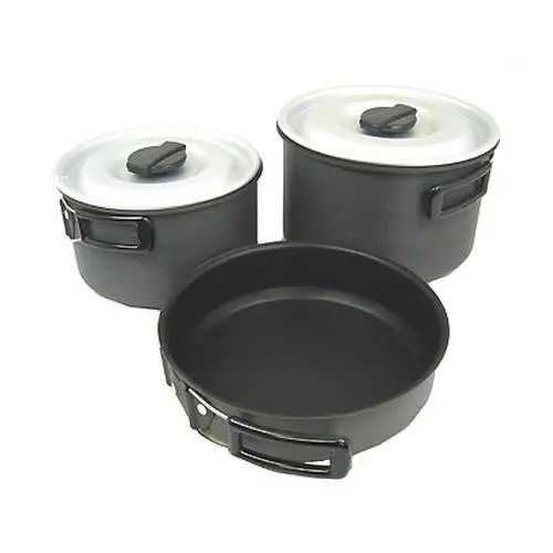 Ridge Hard-Anodized Large Cookset For Outdoor Cooking 1