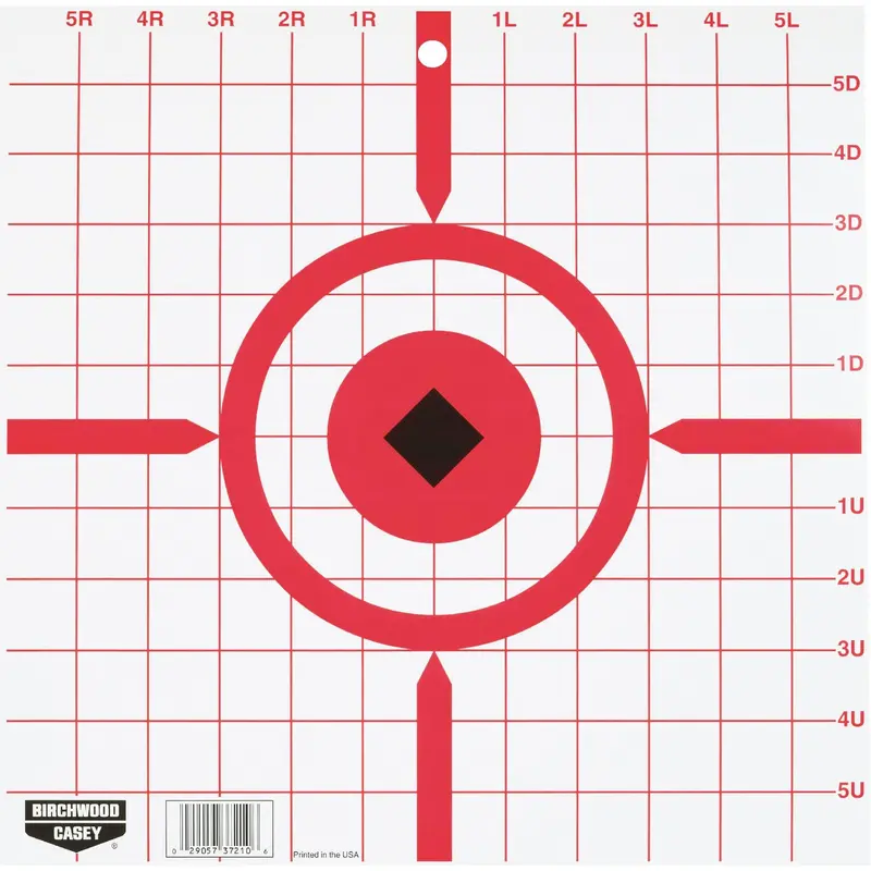 Rigid 12" Crosshair Sight-In Target – Pack Of 10 1