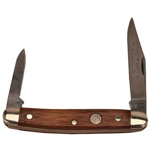 Rosewood Two-Blade Pocket Pen – 3.75" Dual-Tip Writing Tool 1