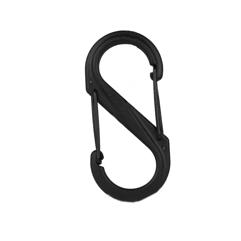 S-Biner Mini Plastic Carabiner – Size #4, Dual Black Gates 1