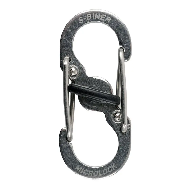S-Biner Taglock Clip – Stainless Steel Dual-Gate Carabiner 1