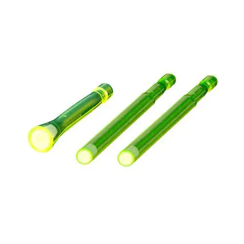 S-Size Luminous Litepipe Replacement Kit – Front & Rear Sights, Green Glow 1