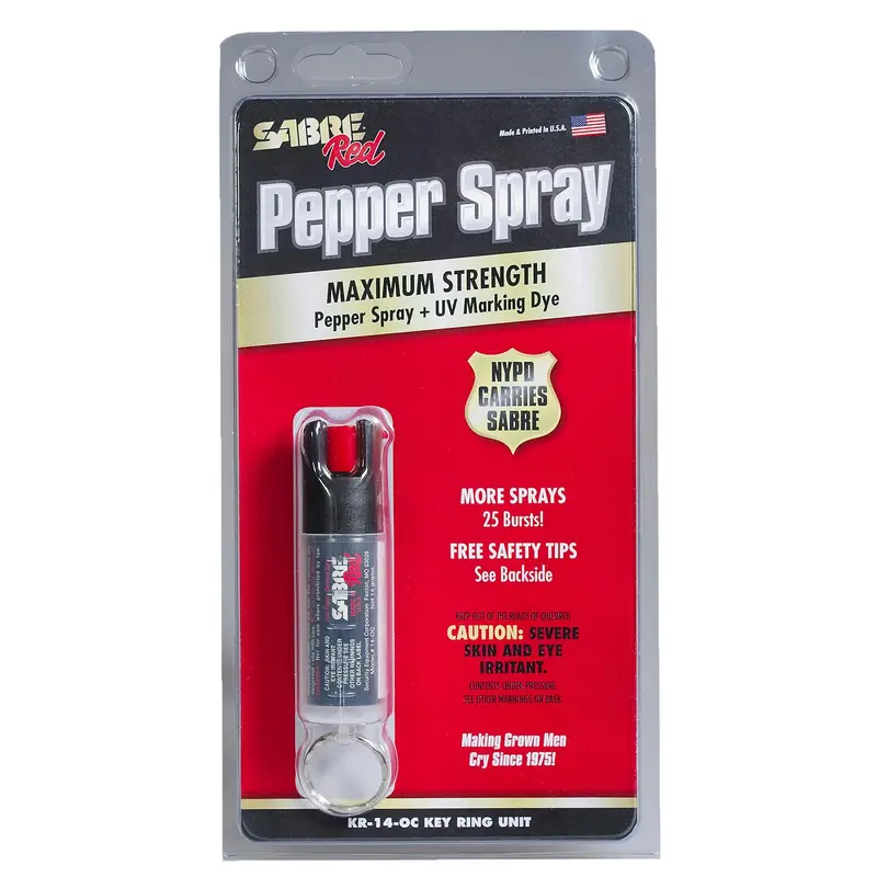 Sabre Red Personal Defense Spray – 0.54 Oz Keychain Format 1