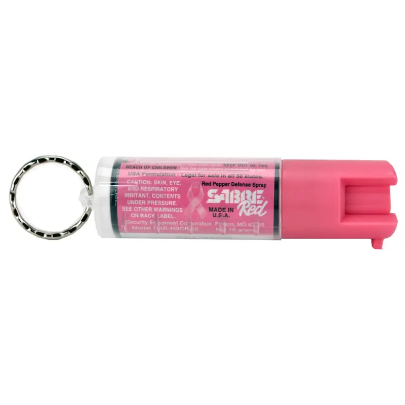 Sabre Red Usa Keychain Pepper Spray – Pink, Nbcf Edition 1