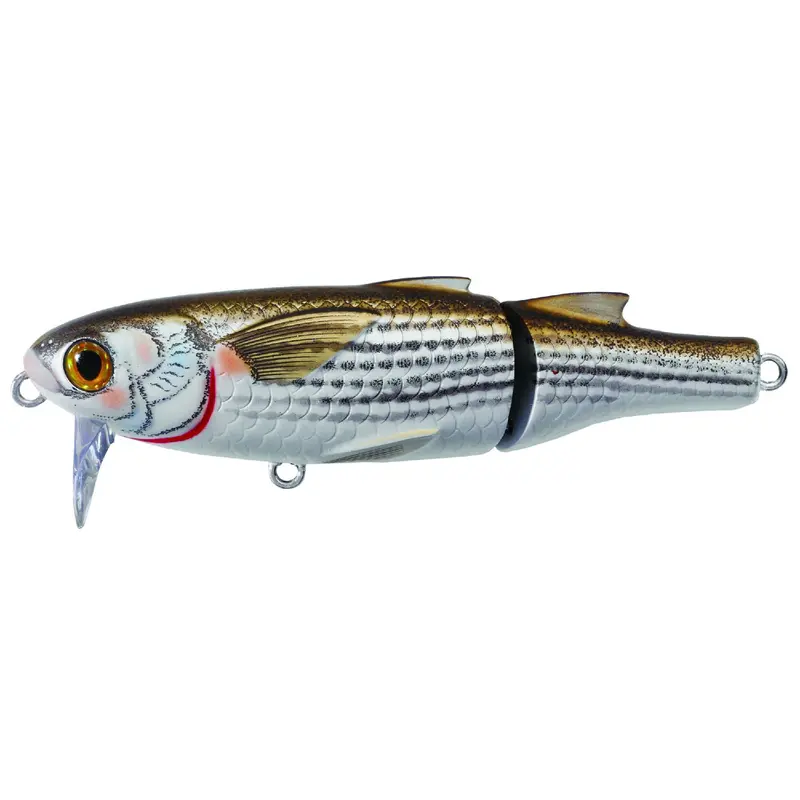 Saltwater Mullet Wakebait – 4.5", #1 Hook, 0–1 Ft Depth, Natural-Matte Finish 1