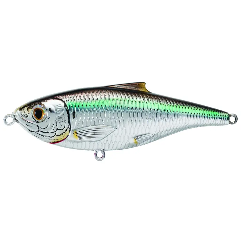 Scaled Sardine Twitchbait – Saltwater, 3-Inch, #6 Hook, 0–1 Foot Depth, Natural-Metallic 1