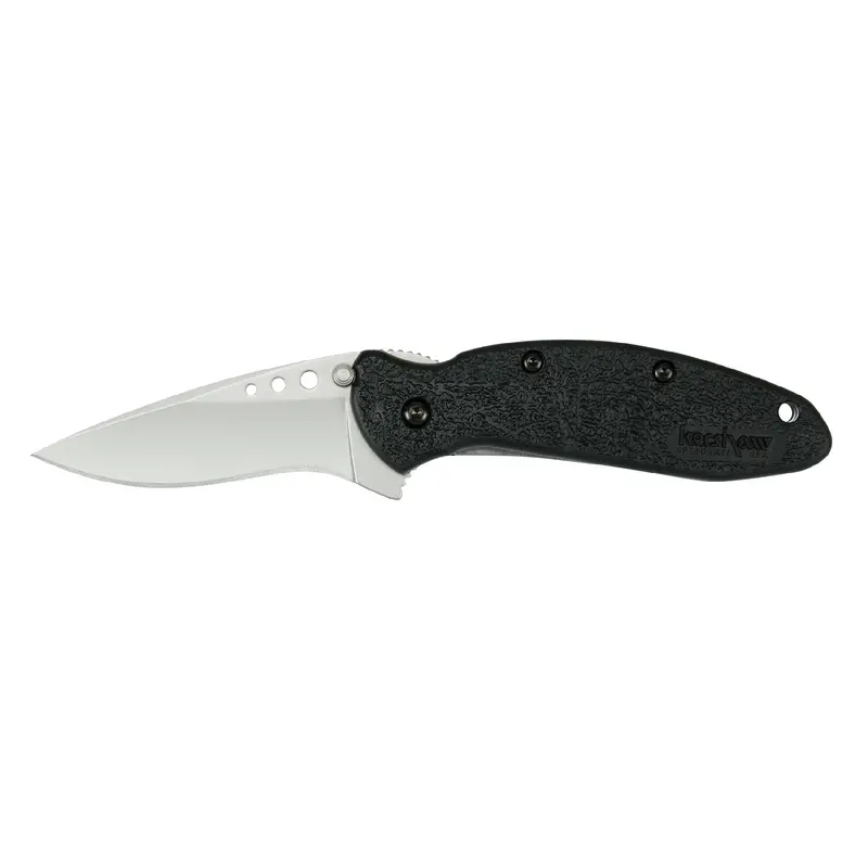 Scallion Pocket Knife – Sleek Black Finish, Clamshell Packaging 1