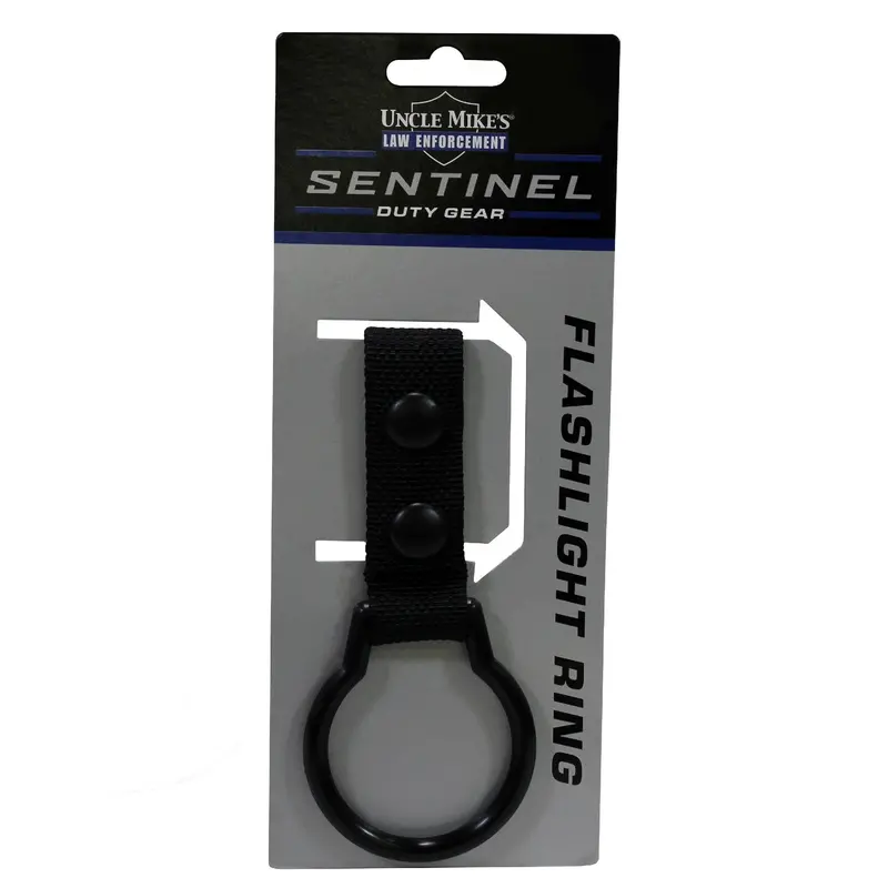 Sentinel Flashlight Carrier – Black Webbing Mount 1