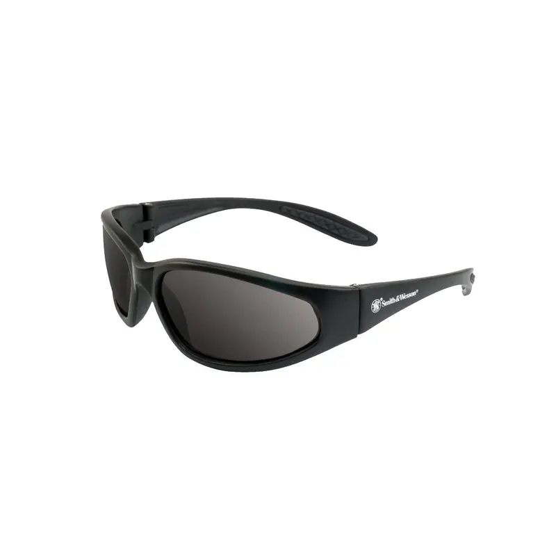 Sergeant Shooting Safety Glasses – Black Frame With Smoke Tinted Lenses 1