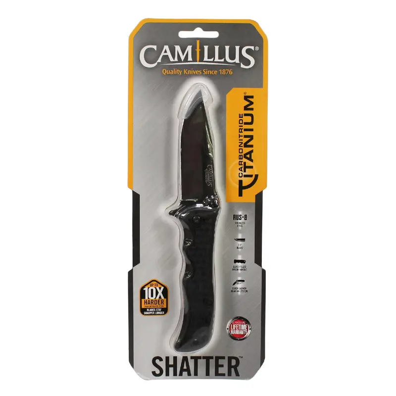 Shatter 8-Inch Folding Knife – High-Strength Steel, Smooth Pivot Action 1