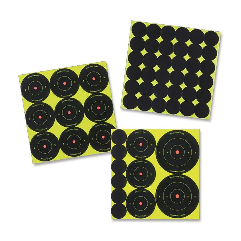 Shoot-N-C Bullseye Targets – Assorted 1", 2", And 3" Round Shooting Targets (Pack Of 12) 1