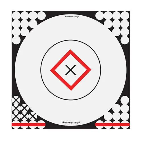 Shoot-N-C Diamond Contrast Target – 17¼" White/Black, Pack Of 5 1
