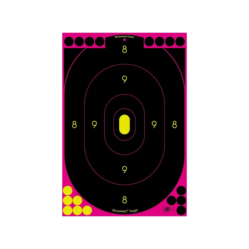 Shoot-N-C Pink Silhouette Target – 12" X 18", Single Sheet 1