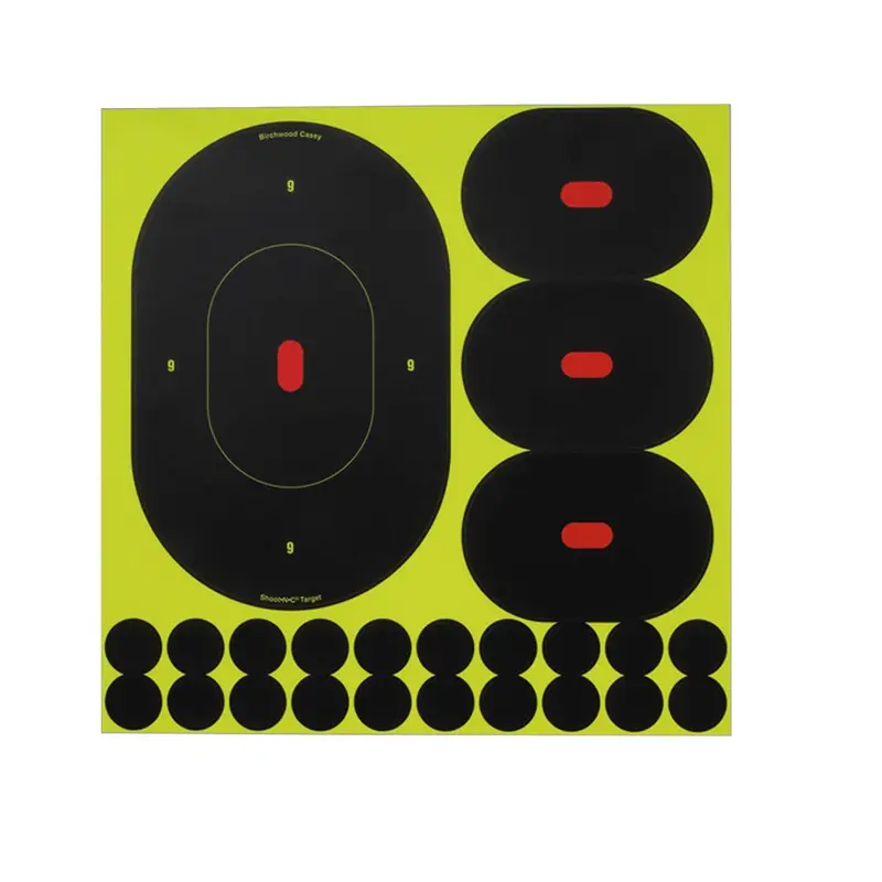 Shoot-N-C Silhouette Target – 9-Inch Oval Precision Target Sheets (6-Pack) 1