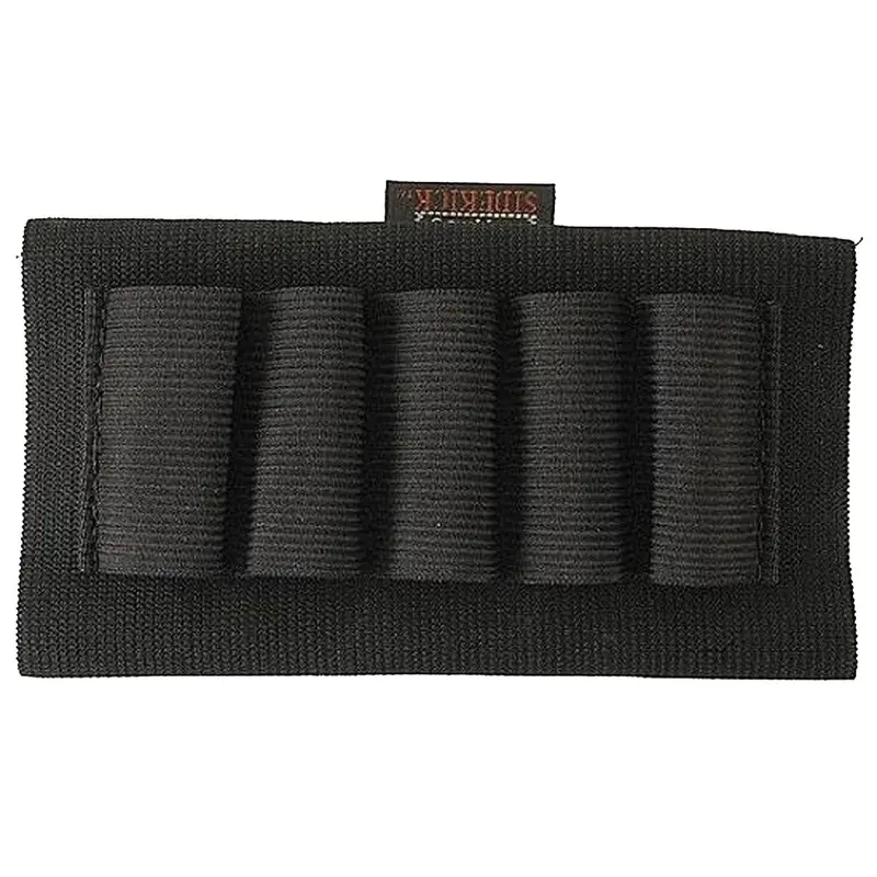 Shotgun Buttstock Shell Holder – Open-Style Design, Black 1