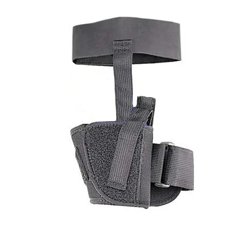 Sidekick Ankle Holster – Cordura Nylon, Black, Right-Hand, Size 10 1