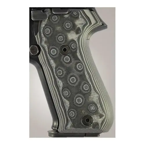Sig Sauer P220 American-Style Grips – G-10 Composite, Black-And-Gray Mosaic Pattern 1