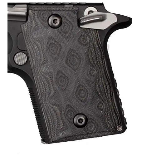 Sig Sauer P938 Ambidextrous G10 Grip – Black/Gray G-Mascus Finish 1