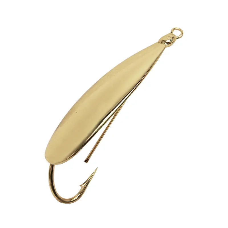 Silver Minnow Hard Bait – 1¾-Inch Single-Hook Lure In Metallic Gold 1