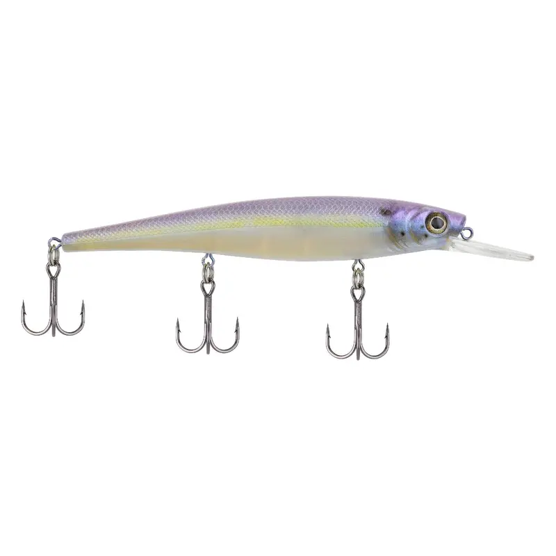 Skinny Cutter 110+ Hard Bait – 4.375" Crankbait, 4–7 Ft Dive, Triple Hook, Chartreuse Shad 1