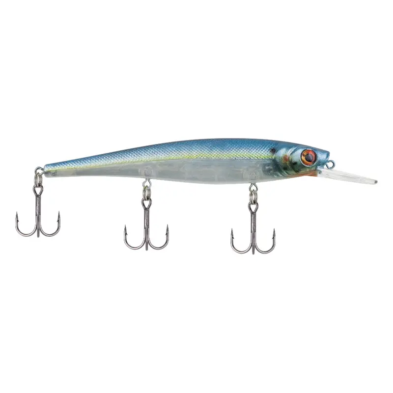 Skinny Cutter 110+ Hard Bait – 4.375" Crankbait, 4–7 Ft Dive, Triple Hook, Sexy Vapor 1