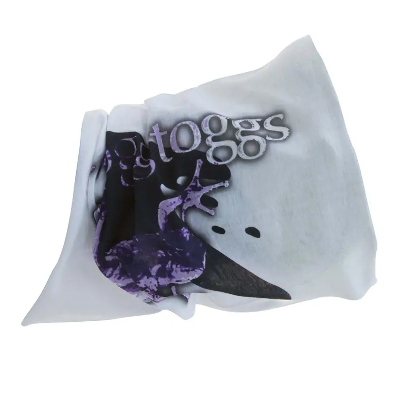 Skinz Sun Scarf In White, Purple & Black Palette 1