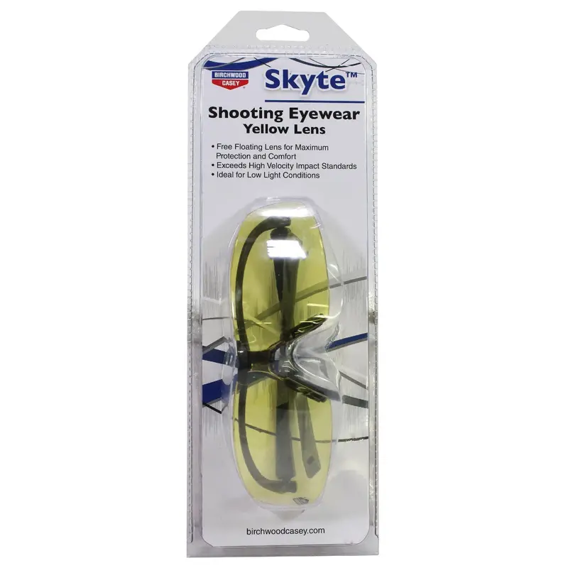 Skyte Yellow Shooting Safety Glasses – Ansi Z87.1 Rated Impact Protection 1