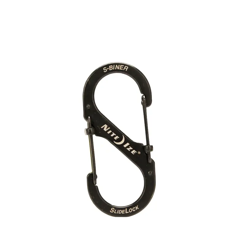 Slidelock Steel S-Biner #4 – Matte Black Heavy-Duty Connector 1