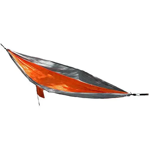 Slothcloth Hammock 1.0 – Orange & Gray Lightweight Nylon 1