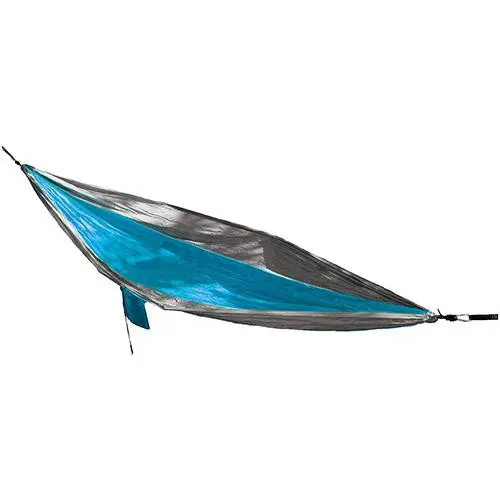 Slothcloth Hammock 2.0 – Blue & Gray Heavy-Duty Nylon 1