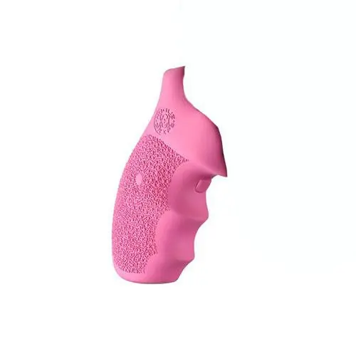 Smith & Wesson J-Frame Laser Grip – Round Butt, Pink Rubber Monogrip 1