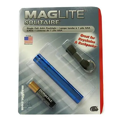 Solitaire Aaa Flashlight – Blue Blister Packaging 1