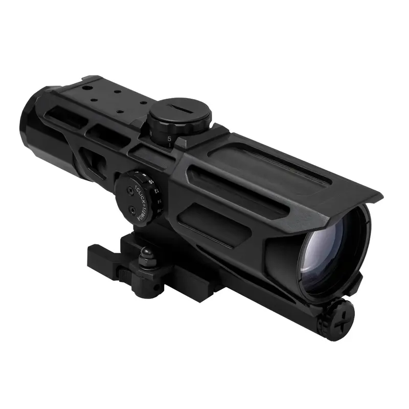 Srt 3-9X40Mm Tactical Scope – Mil-Dot Reticle With Integrated Green Laser 1