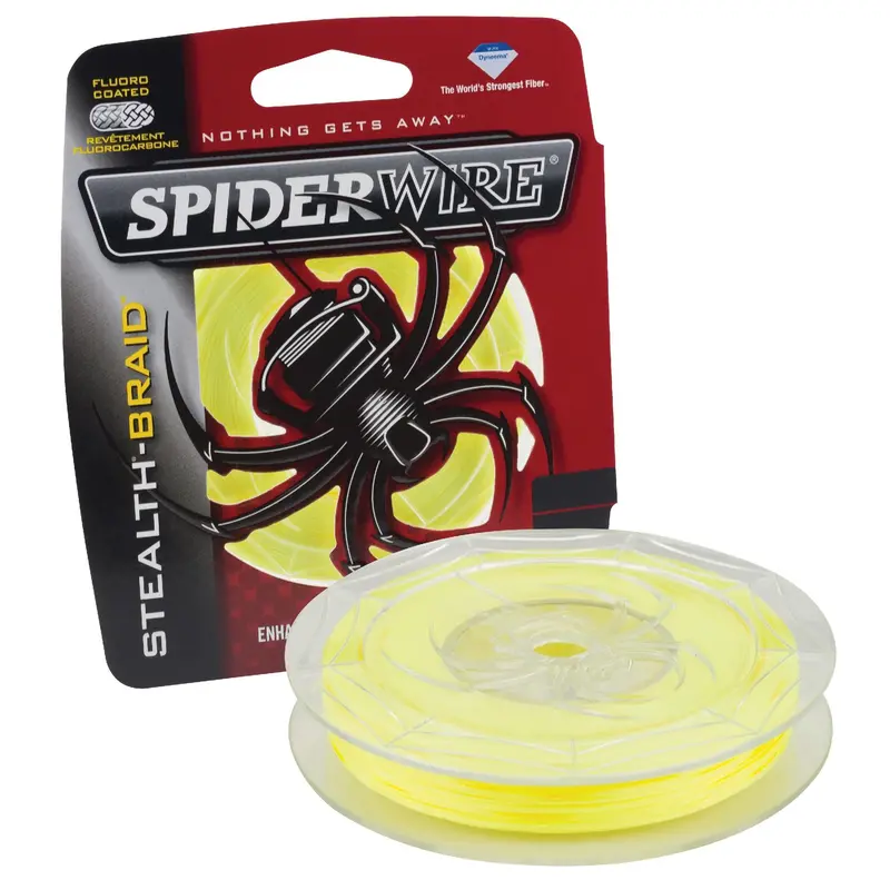 Stealth Braid Superline – 250-Yard Spool, 0.0016" Diameter, 80-Lb Test, Hi-Vis Yellow 1