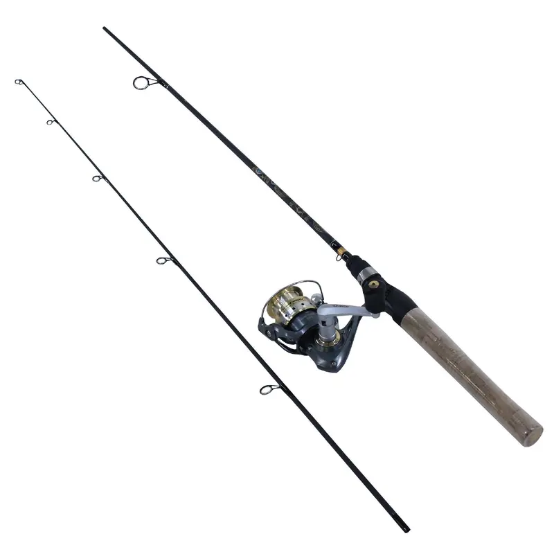 Strategy Light Spinning Combo: 5'6" Graphite 2-Piece Rod, 10 Size Reel, 5.2:1 Ratio, 8-Bearing 1