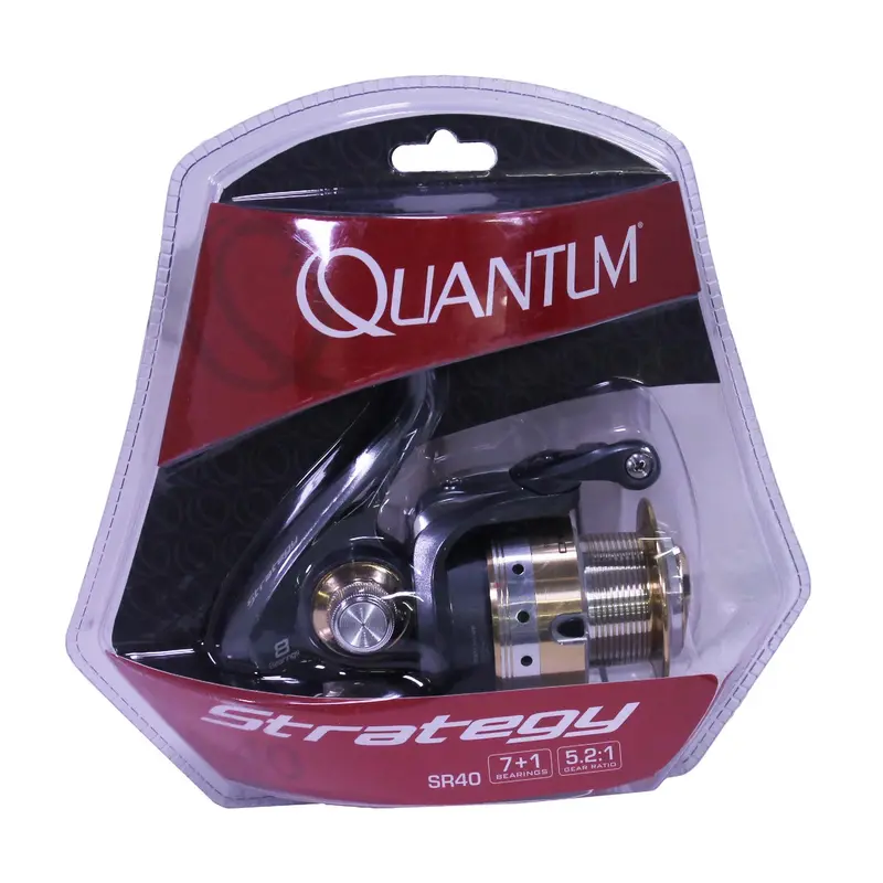 Strategy Spinning Reel – Size 40, 5.2:1 Gear Ratio, 34" Retrieve Per Turn, 8 Bearings, Ambidextrous, Clamshell Packaging 1