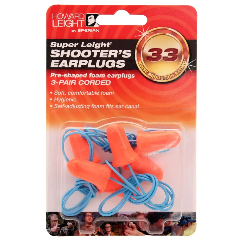 Super Leight Corded Ear Plugs – Lightweight Comfort Design (3 Pairs) 1