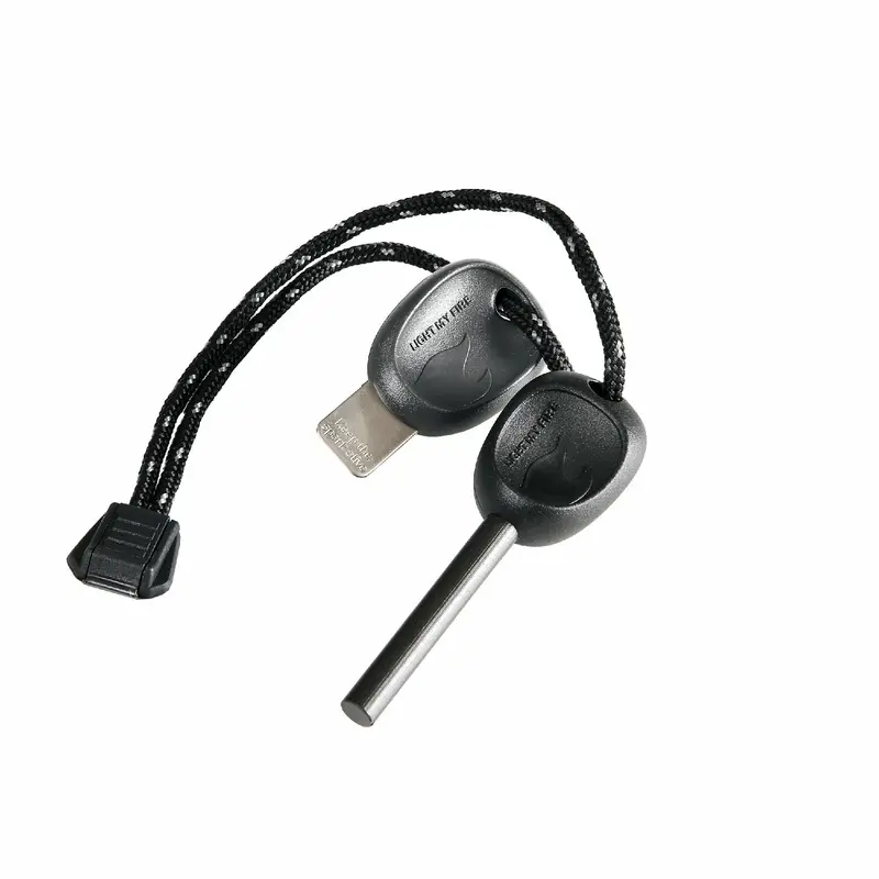 Swedish Fire Steel Scout 2.0 – Compact Black Ferrocerium Rod For Outdoor Ignition 1