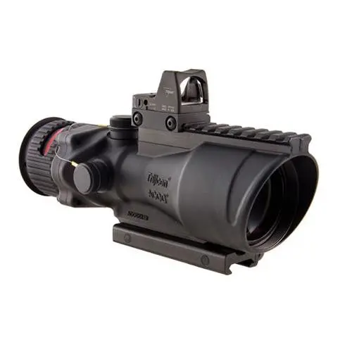 Ta75-Mounted 6X48Mm Acog Scope – Dual Illumination, Red Chevron .223 Reticle, Black 1