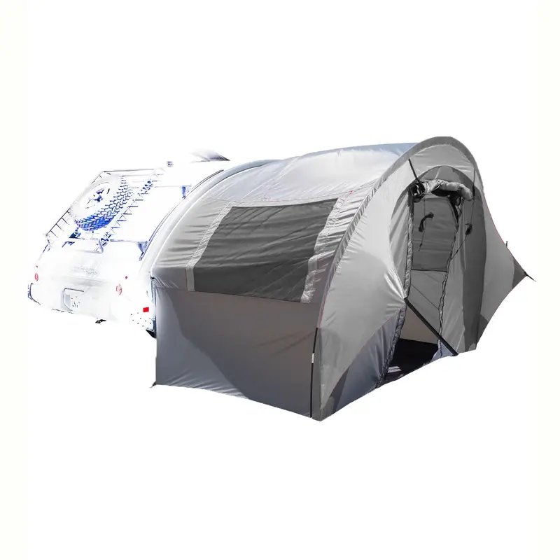 Tab Trailer Side Awning – Solid Silver Finish 1