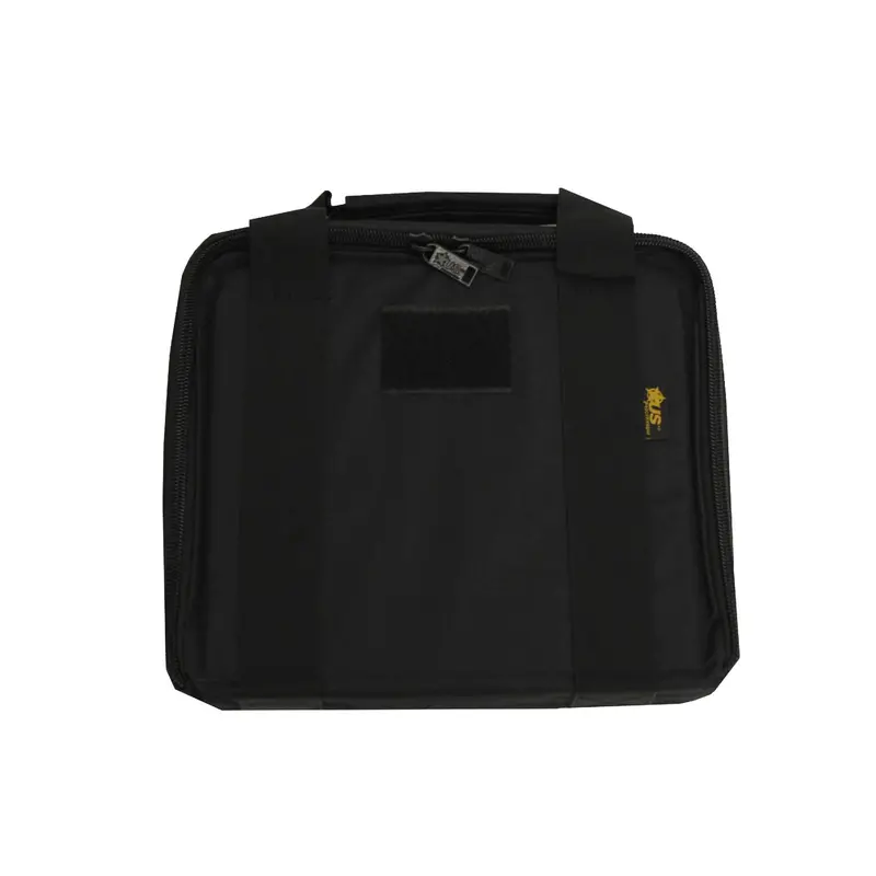 Tablet-Integrated Gun Case – Black, Multi-Compartment Layout 1